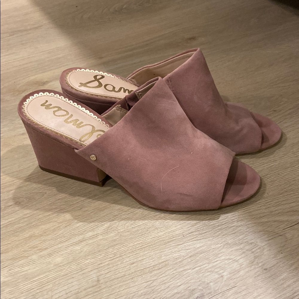 Sam Edelman Pink Heeled Mules
